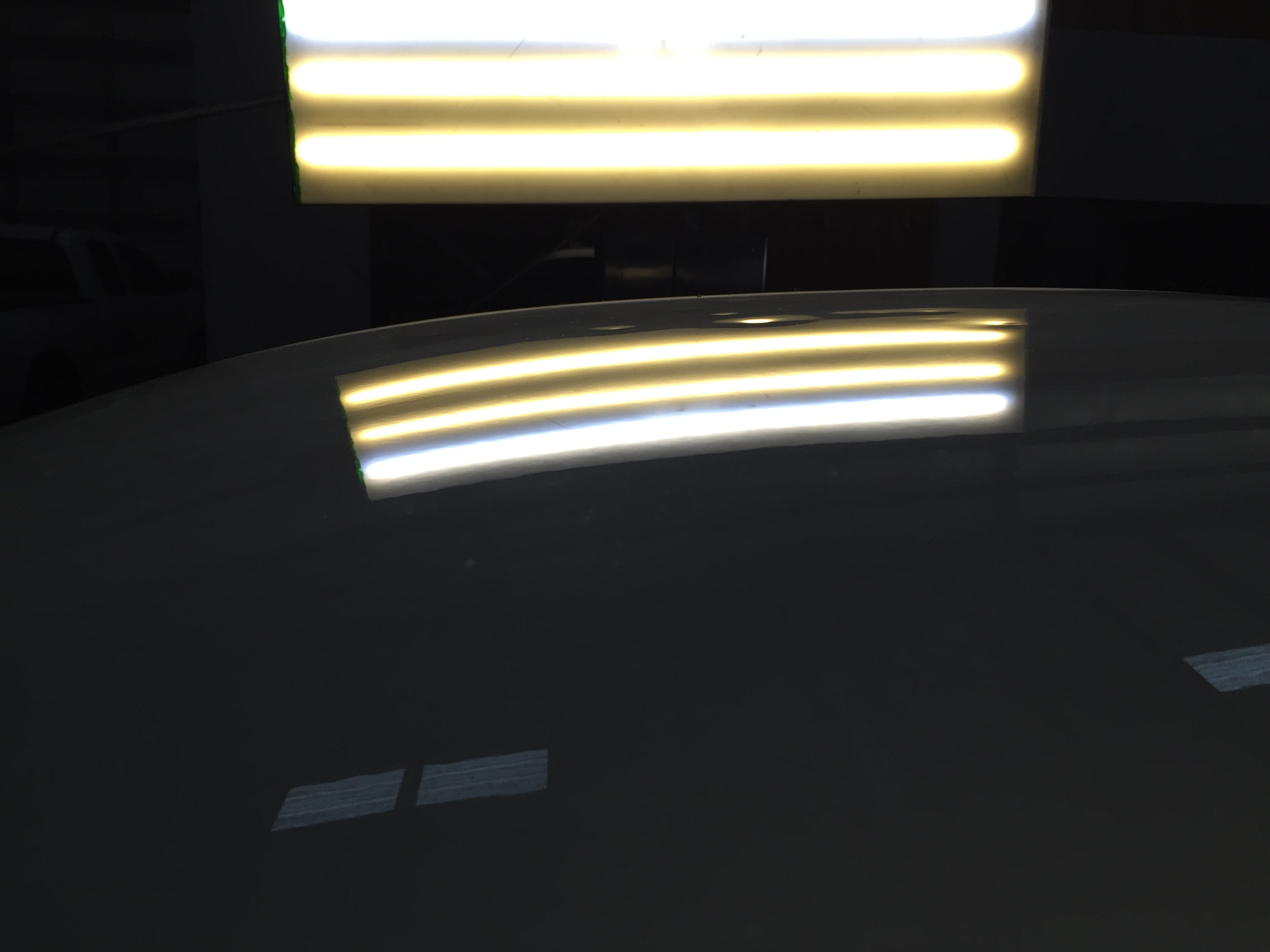 White roof after hail damage repair