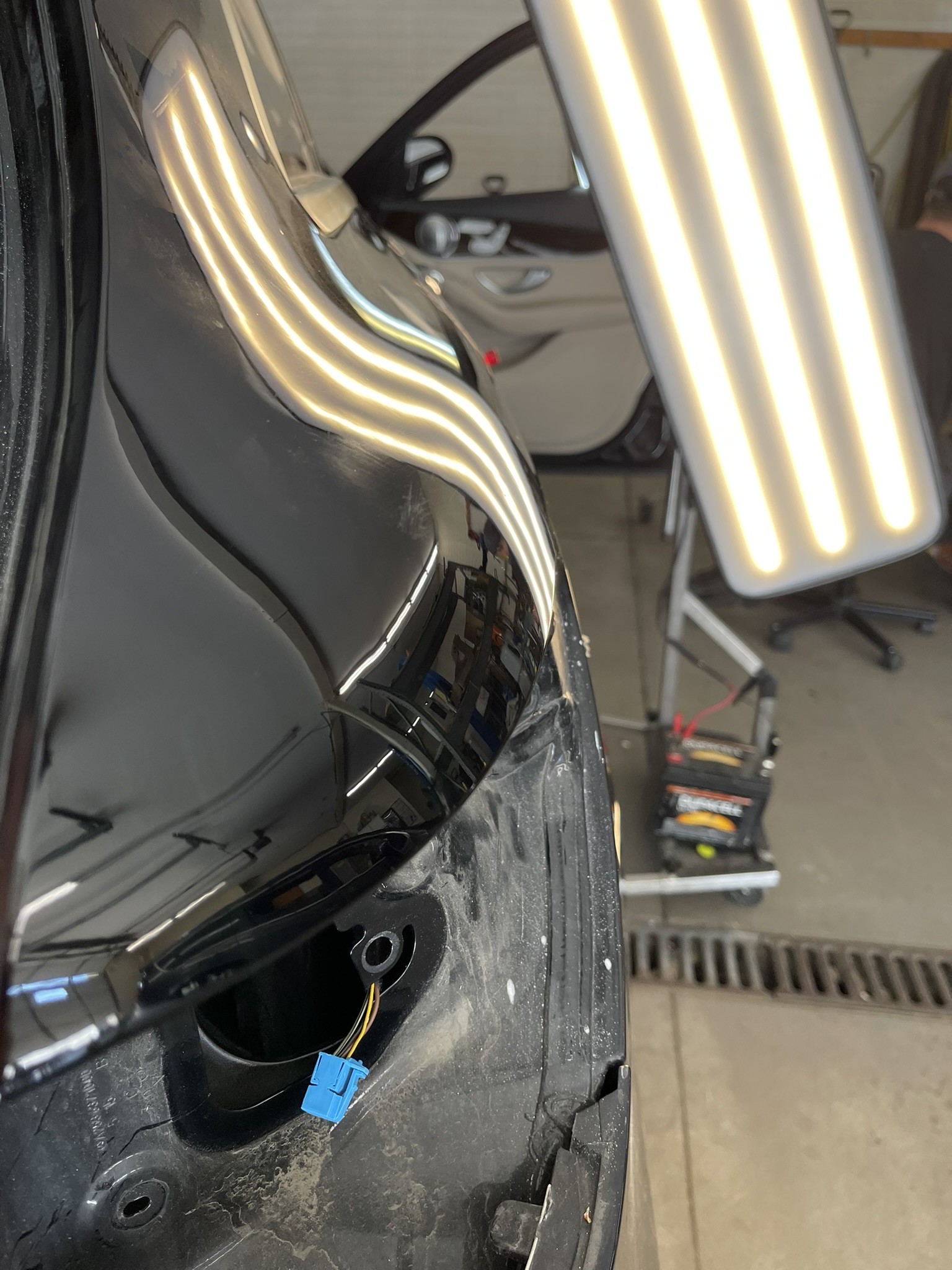 Texas Dent Co professional PDR work - fender repair
